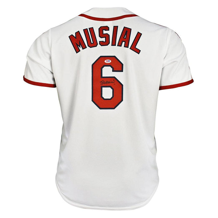 Stan Musial Signed St. Louis Cardinals Majestic Jersey White (PSA) - RSA