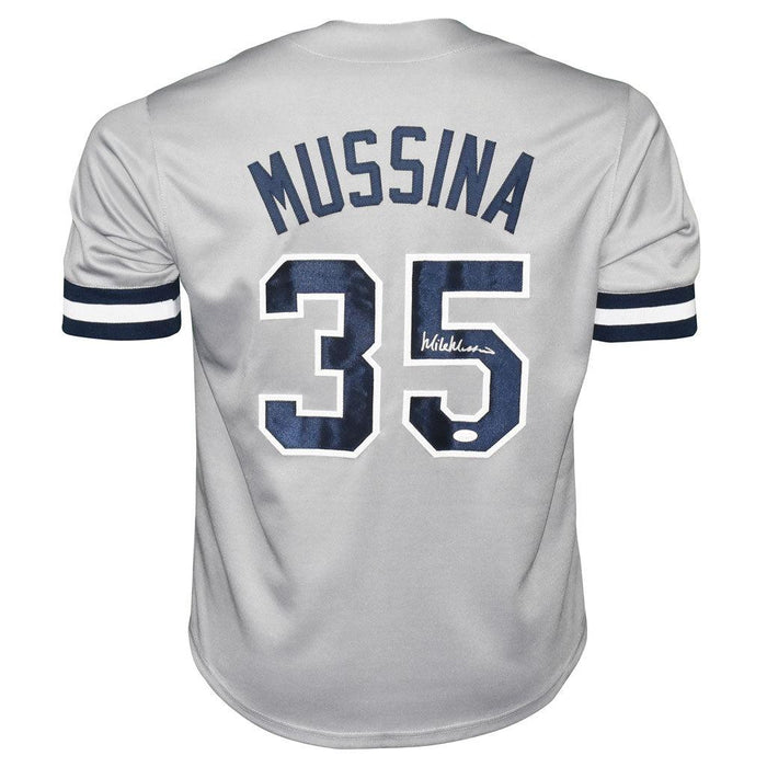 Mike Mussina Signed New York Grey Baseball Jersey (JSA) - RSA