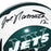 Joe Namath Signed And Inscribed Number 12 Inscription Helmet Jets Speed Rep Full-Size Helmet (JSA Witnessed) - RSA