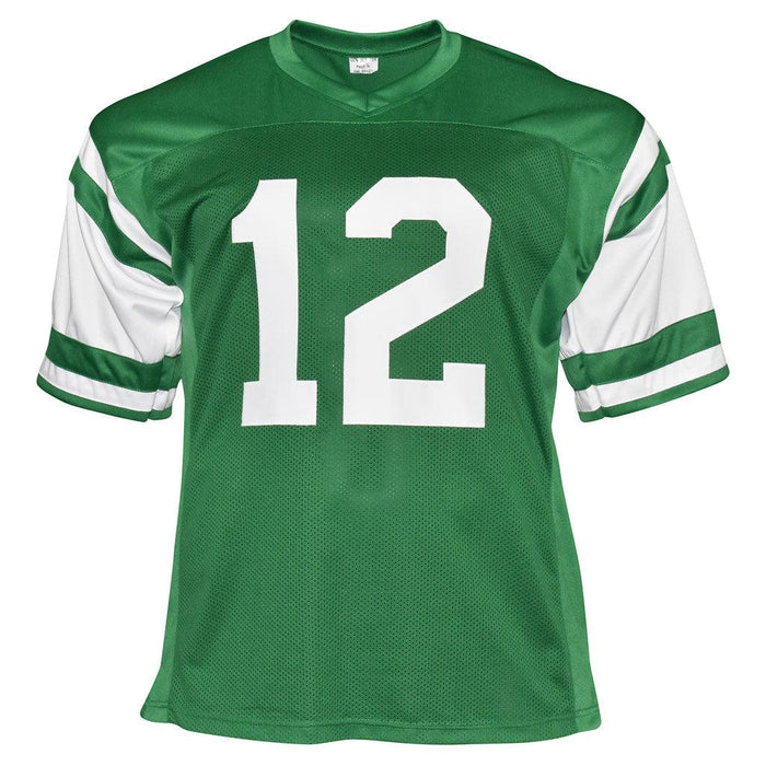 Joe Namath Signed Jersey Jets Green Custom Jersey (BAS Witnessed) - RSA