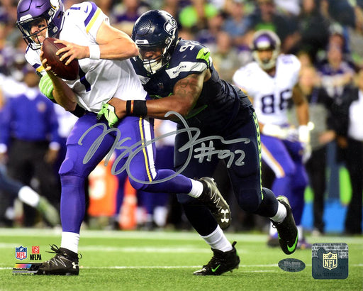 Nazair Naz Jones Autographed 8x10 Photo Seattle Seahawks In Silver MCS Holo Stock #124663 - RSA