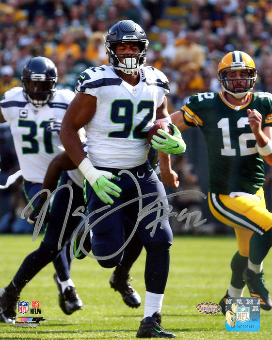 Nazair Naz Jones Autographed 8x10 Photo Seattle Seahawks In Silver MCS Holo Stock #124666 - RSA