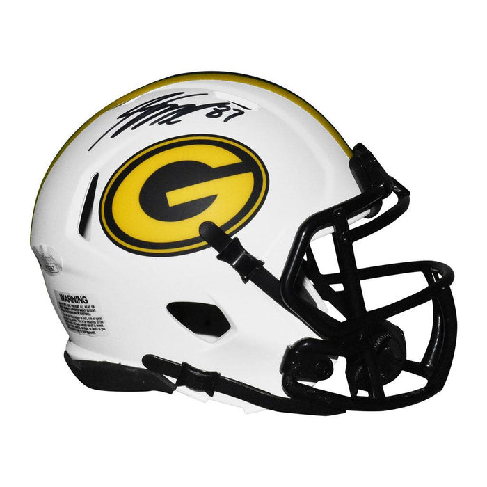 Jordy Nelson Signed Green Bay Packers Lunar Eclipse Speed Mini Replica Football Helmet (JSA) - RSA