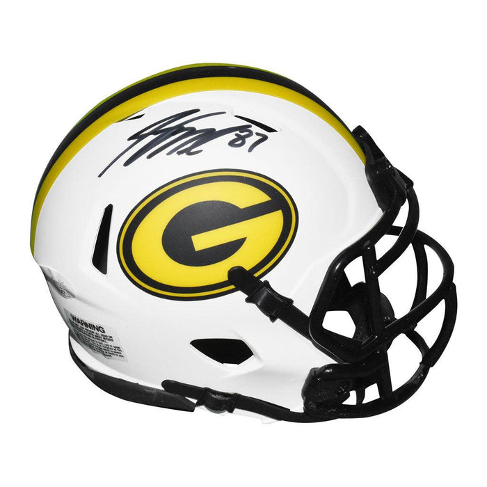 Jordy Nelson Signed Green Bay Packers Lunar Eclipse Speed Mini Replica Football Helmet (JSA) - RSA