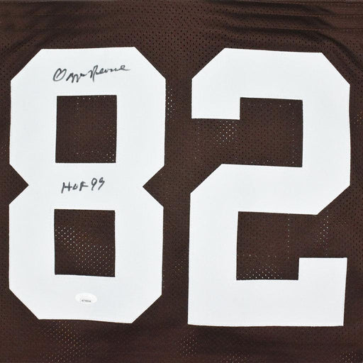 Ozzie Newsome Signed HOF 99 Inscription Cleveland Pro Brown Football Jersey (JSA) - RSA