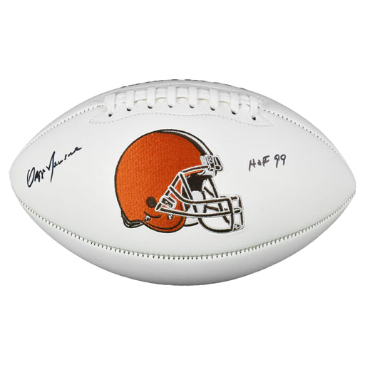 Ozzie Newsome Signed HOF 99 Cleveland Browns Official Logo Football (JSA) - RSA