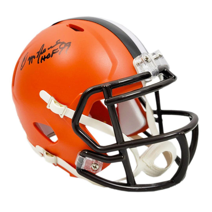 Ozzie Newsome Signed Cleveland Browns Speed Mini Replica Football Helmet (JSA) - RSA