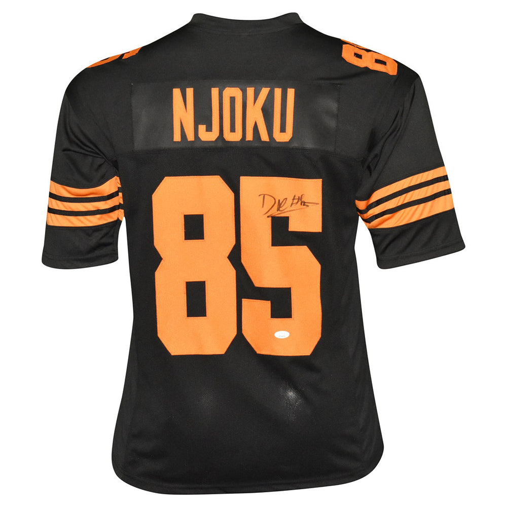 David Njoku Signed Cleveland Color Rush Football Jersey (JSA)