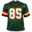 David Njoku Signed Miami College Green Football Jersey (JSA) - RSA