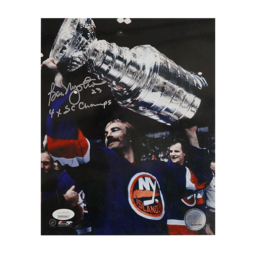Bobby Nystrom Signed 4x SC Champions New York Islanders 8x10 Photo (JSA) - RSA