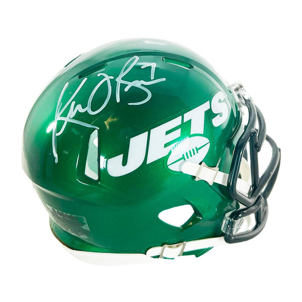 Ken O'Brien Signed New York Jets Speed Mini Football Helmet (JSA) - RSA