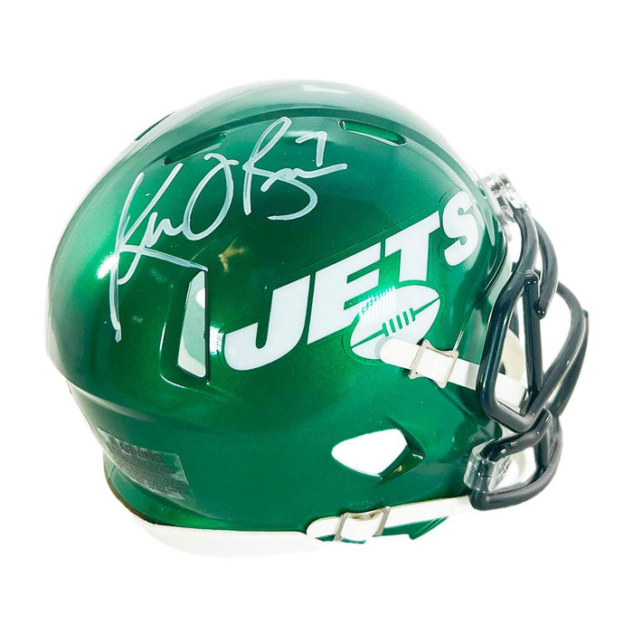 Ken O'Brien Signed New York Jets Speed Mini Football Helmet (JSA) - RSA