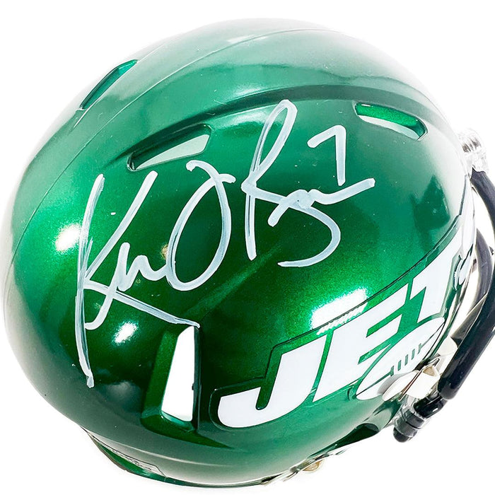 Ken O'Brien Signed New York Jets Speed Mini Football Helmet (JSA) - RSA