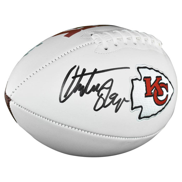 Christian Okoye Signed Kansas City Chiefs Official NFL Team Logo Football (JSA) - RSA
