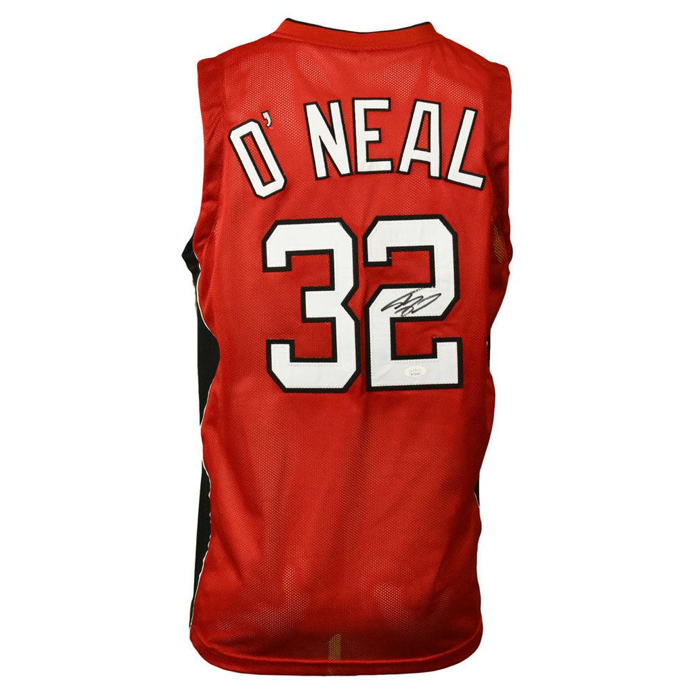 Shaquille O'Neal Signed Miami Pro Red Basketball Jersey (JSA) - RSA