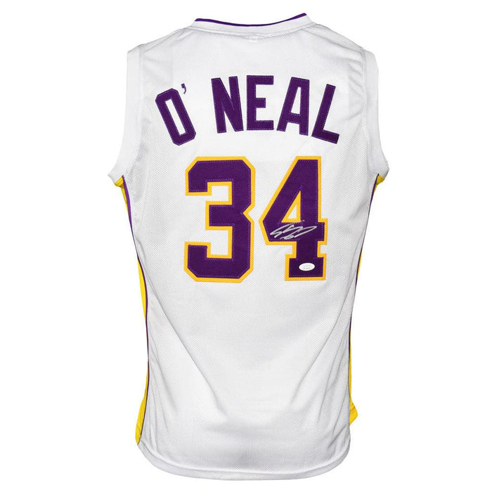 Shaquille O'Neal Signed Los Angeles Pro White Basketball Jersey (JSA) - RSA