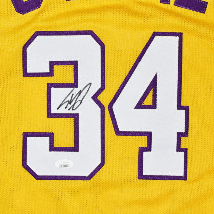 Shaquille O'Neal Signed Framed Jersey Shaq JSA Autographed L.A. Lakers
