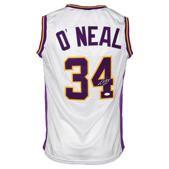 Shaquille O'Neal Signed Superman Basketball Jersey (JSA) - RSA