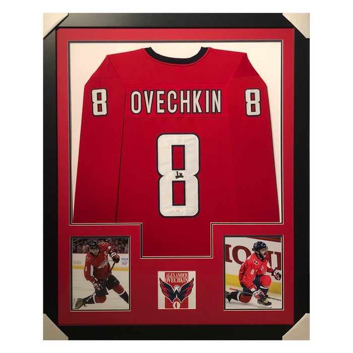 FRAMED Autographed/Signed ALEXANDER OVECHKIN 33x42 Washington Red