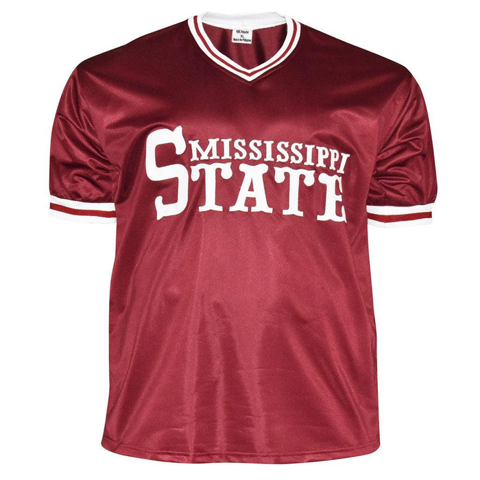 Rafael Palmeiro Signed 1984 SEC TC Inscription Mississippi State Red Baseball Jersey (JSA) - RSA