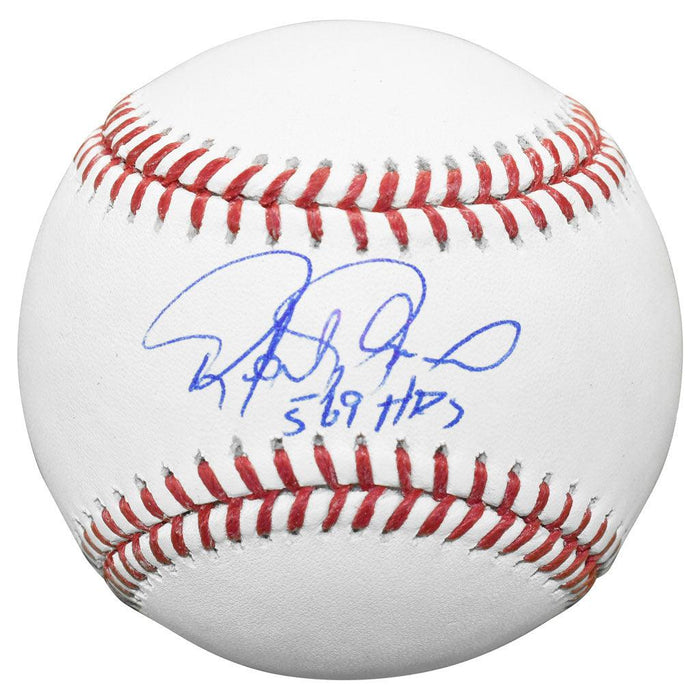 Rafael Palmeiro Signed 569 HR Inscription Rawlings Official Major League Baseball (JSA) - RSA
