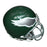 Vince Papale Signed Invincible Inscription Philadelphia Eagles Mini Replica Green Throwback Football Helmet (JSA) - RSA