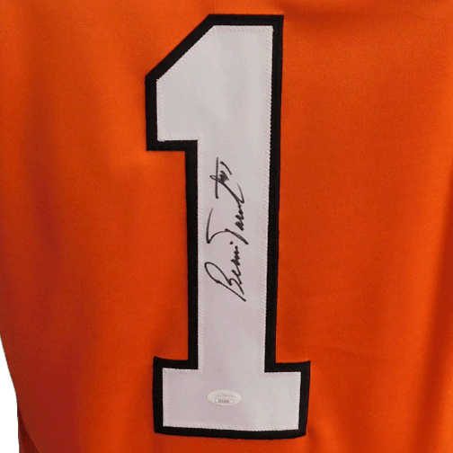 Bernie Parent Autographed Orange Hockey Jersey (JSA) - RSA