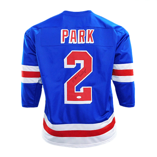 Brad Park Signed Pro Edition New York Hockey Jersey Blue (JSA) - RSA