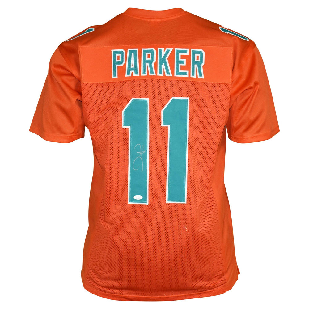 DeVante Parker Signed Pro-Edition Orange Football Jersey (JSA) - RSA
