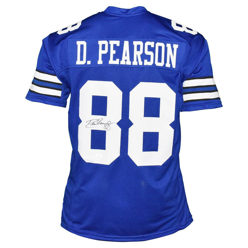 Drew Pearson Signed Dallas Pro Blue Football Jersey (JSA) - RSA
