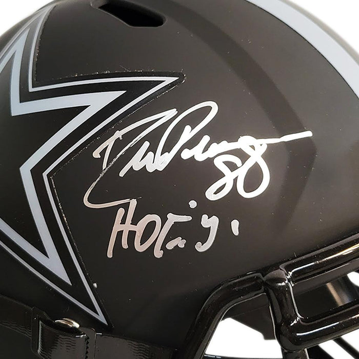 Drew Pearson Signed HOF 21 Inscription Dallas Cowboys Eclipse Speed Fu — RSA