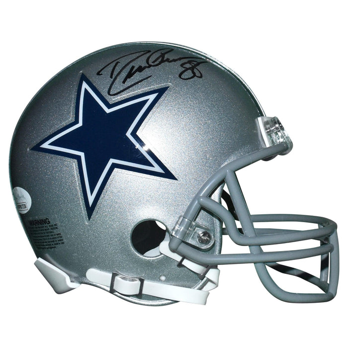 Drew Pearson Signed Dallas Cowboys Mini Replica Football Helmet (JSA) - RSA
