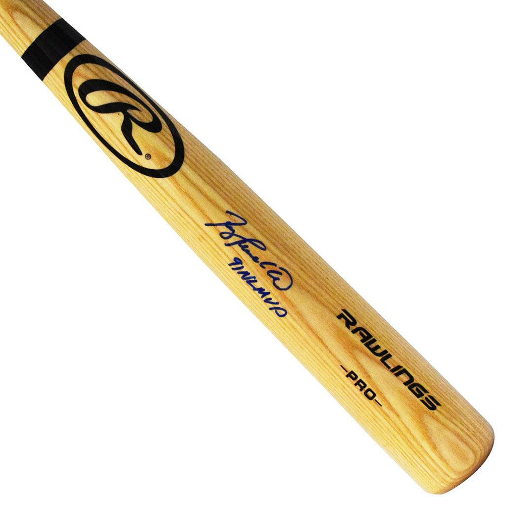 Terry Pendleton Signed 91 NL MVP Inscription Rawlings Official MLB Blonde Baseball Bat (JSA) - RSA
