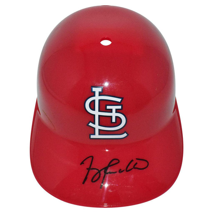 Terry Pendleton Signed St Louis Cardinals Souvenir MLB Baseball Batting Helmet (JSA) - RSA
