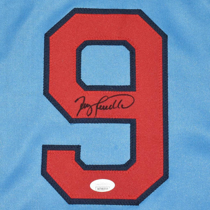Terry Pendleton Signed St Louis Blue Baseball Jersey (JSA) - RSA