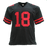 Dante Pettis Autographed Pro Style Football Jersey Black (JSA) - RSA