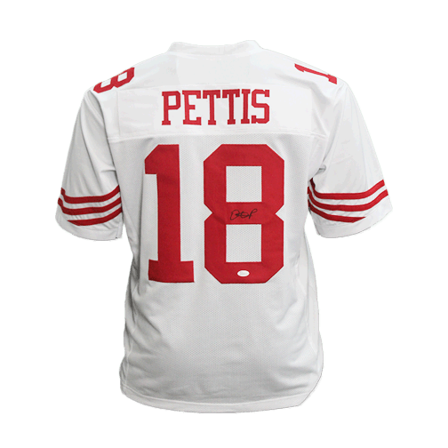 Dante Pettis Autographed Football Pro Style Jersey White (JSA) - RSA