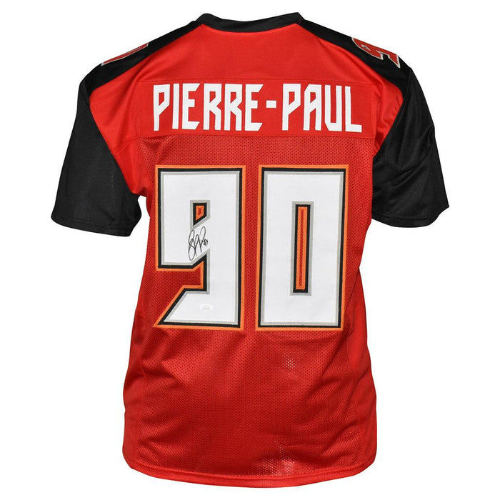 Jason Pierre-Paul Signed Tampa Bay Pro Red Football Jersey (JSA) - RSA