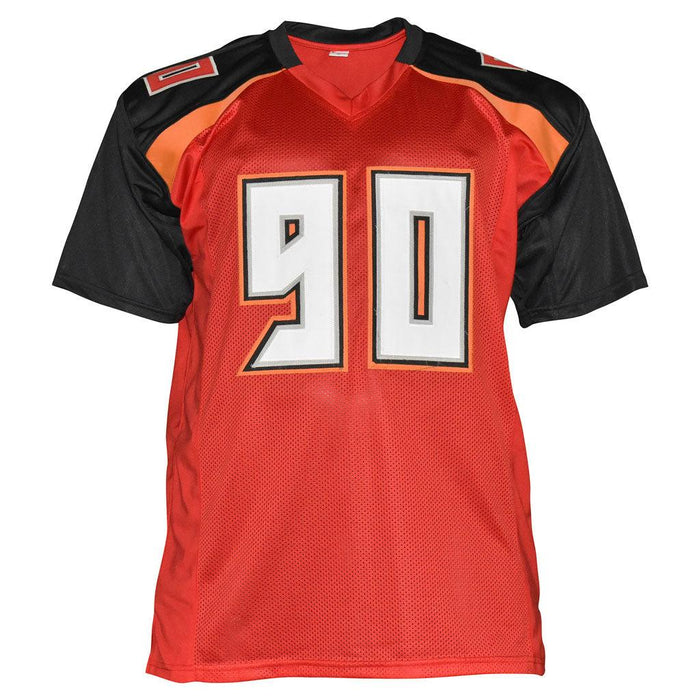 Jason Pierre-Paul Signed Tampa Bay Pro Red Football Jersey (JSA) — RSA
