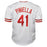 Lou Piniella Signed Cincinnati White Baseball Jersey (JSA) - RSA