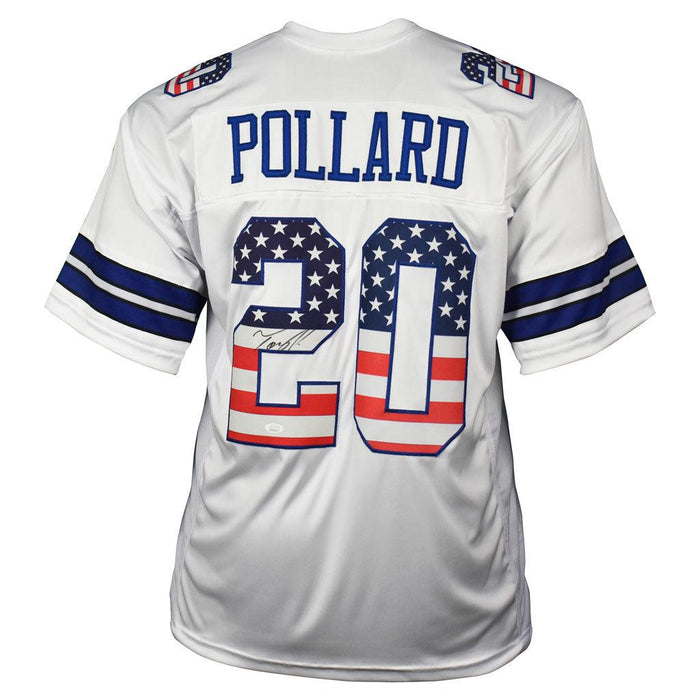 Tony Pollard Signed USA Flag Football Jersey (JSA) - RSA