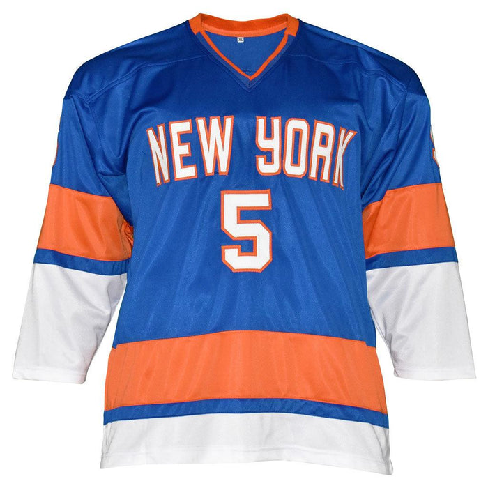 Denis Potvin Signed New York Blue Hockey Jersey (JSA) - RSA