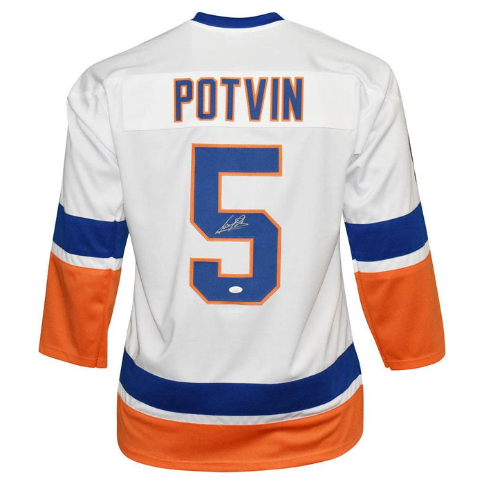 Denis Potvin Signed New York White Hockey Jersey (JSA ) - RSA