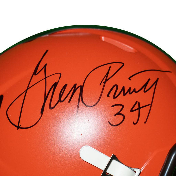 Greg Pruitt Signed Cleveland Browns Speed Mini Replica Football Helmet (JSA) - RSA