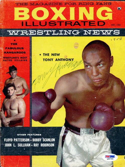 Ernest Tony Anthony Autographed Boxing Illustrated Magazine Cover PSA/DNA #Q95795 - RSA