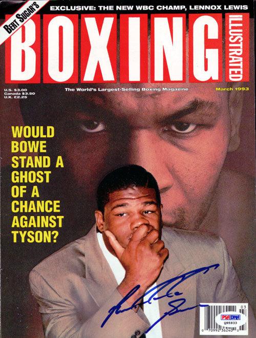 Riddick Bowe Autographed Boxing Illustrated Magazine Cover PSA/DNA #Q95933 - RSA