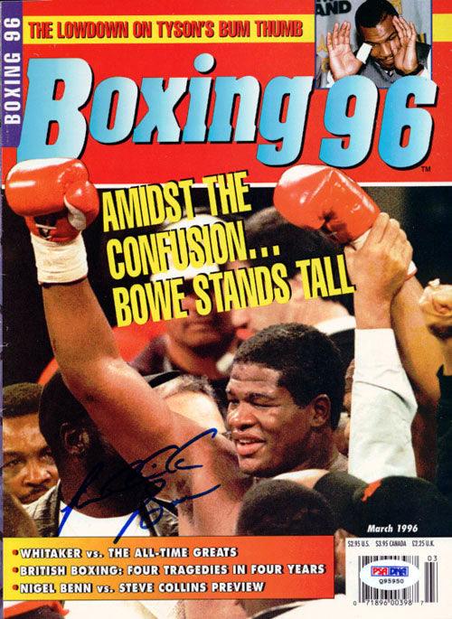 Riddick Bowe Autographed Boxing '96 Magazine Cover PSA/DNA #Q95950 - RSA