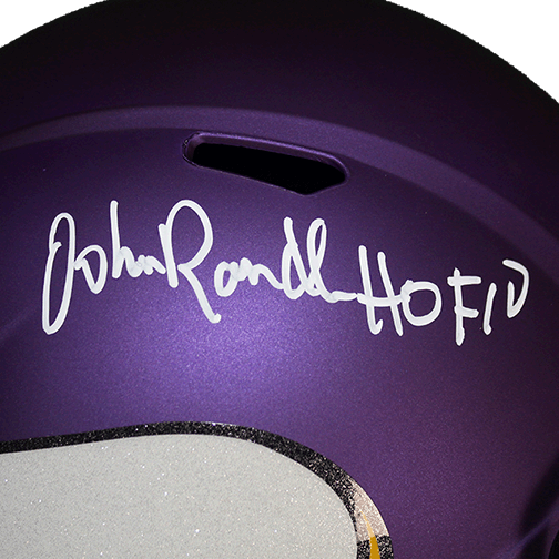 John Randle Minnesota Vikings Autographed Full Size Replica Football Helmet (JSA) HOF Inscription Included - RSA