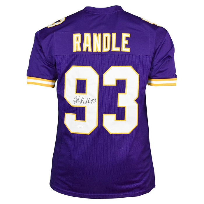 John Randle Signed Minnesota Pro Purple Football Jersey (JSA) - RSA