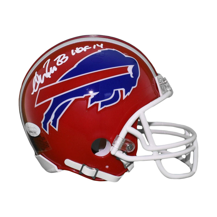 Andre Reed Signed Buffalo Bills Mini Football Helmet (JSA) HOF inscription included - RSA